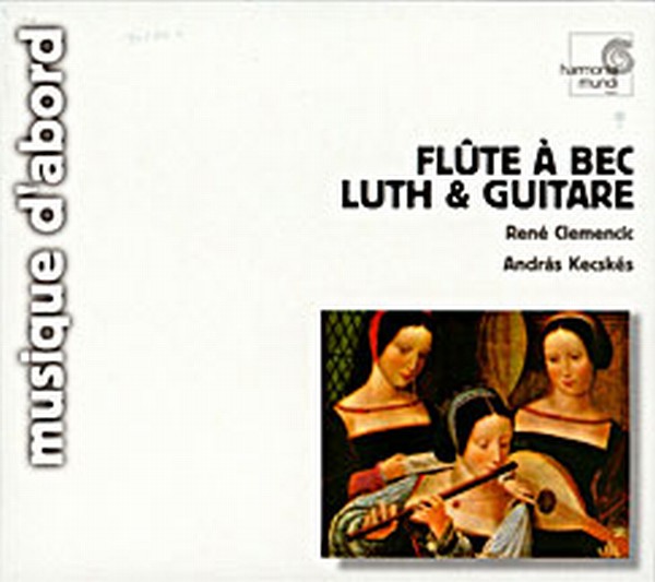 Flute a bec, luth et guitare